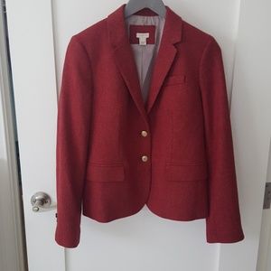 J crew red blazer
